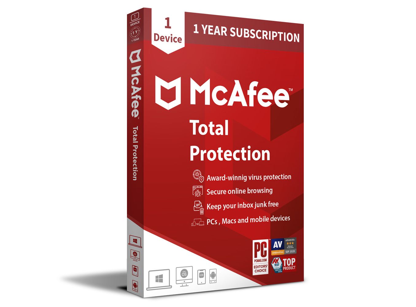 McAfee Total Protection 110 Device Best Security at the Best Price!