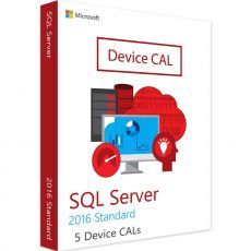 SQL Server Standard 2016 - 5 Device CALs