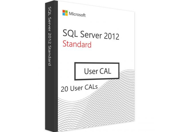 SQL Server 2012 Standard - 20 User Cals