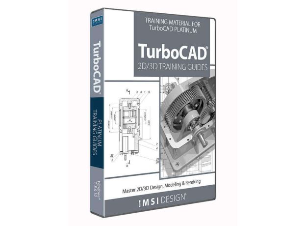 2D/3D Training Guide Bundle for TurboCAD, English, image 