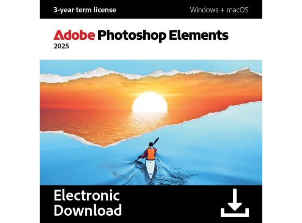 Adobe Photoshop Elements 2025, Type of license: New, Versions:  Windows, image 